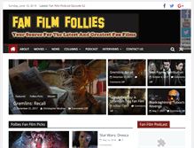 Tablet Screenshot of fanfilmfollies.com